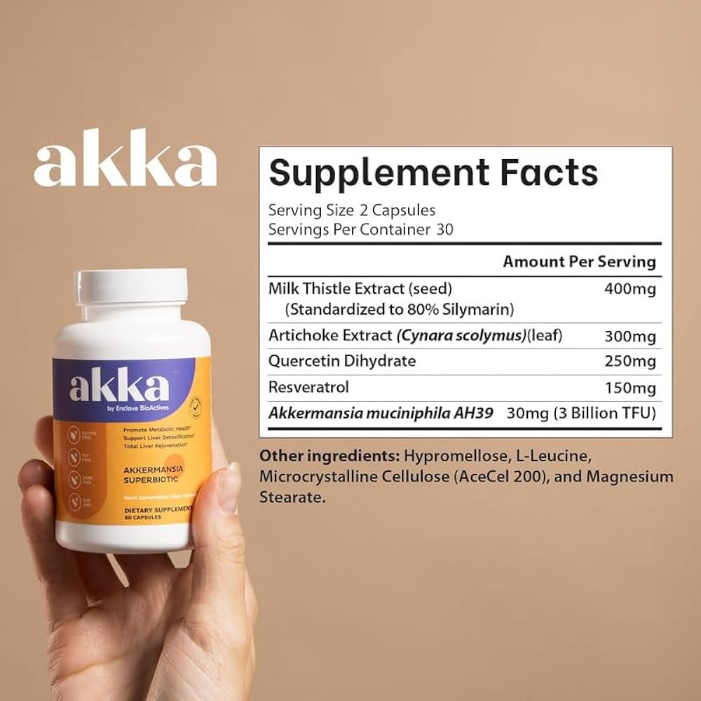 Akka Supplement Facts label